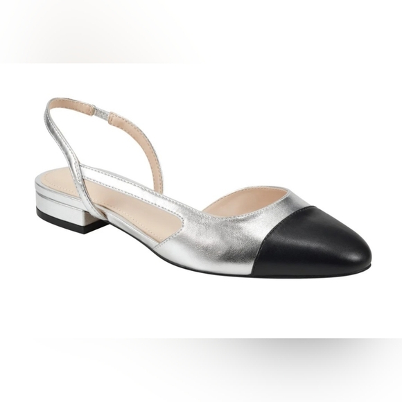 Marc Fisher Dela Closed Toe Slingback Dress Flat - Picture 2 of 5